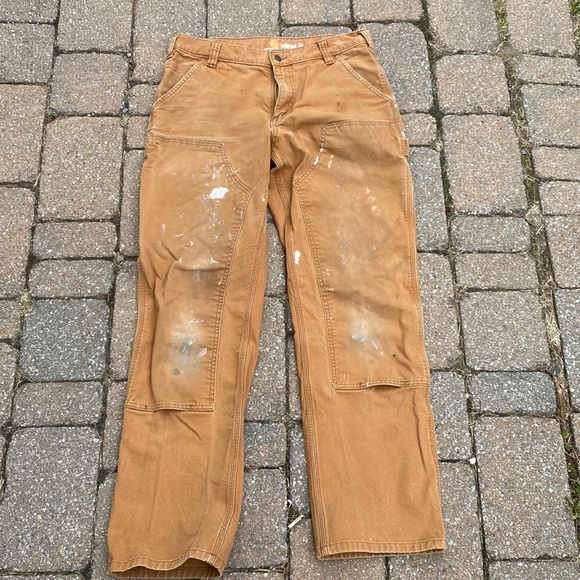 Carhartt double front work pants.  Good used condition. - Picture 1 of 9